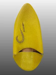 Moroccan Babouche Slippers Balgha: Timeless Elegance and Authentic Craftsmanship Moroccan babouche slippers Balgha yellow