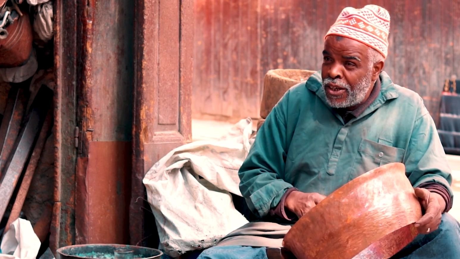 moroccan copper artisan elfilali hamid