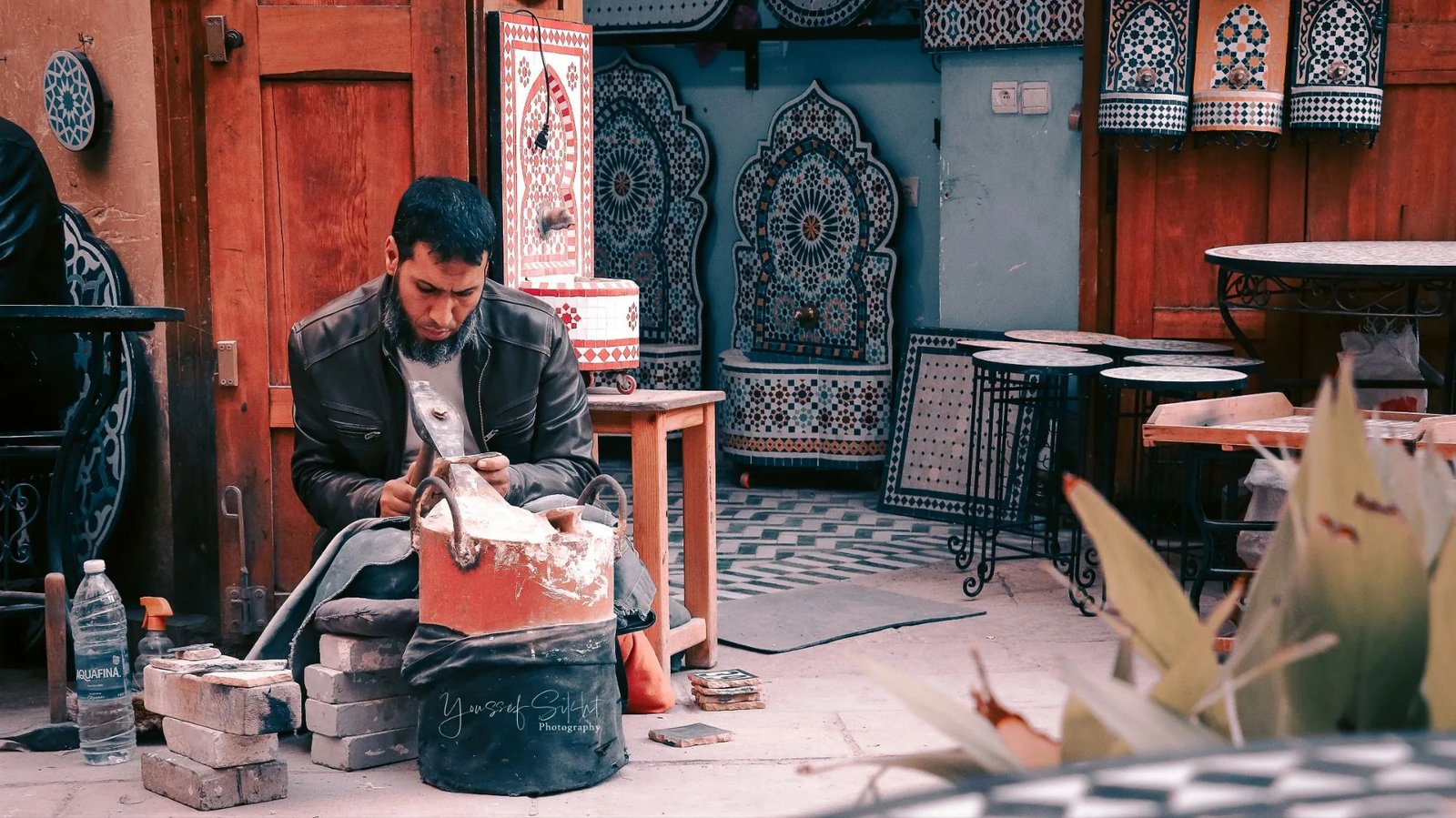 moroccan zellige making