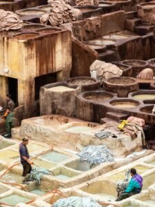 Leather-Making: A Journey Through the Fez Tanneries Fez tanneries Chouara