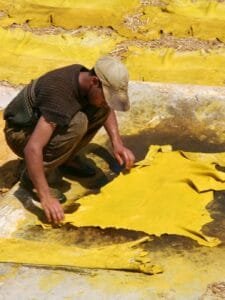 Leather-Making: A Journey Through the Fez Tanneries Fez tanneries colors