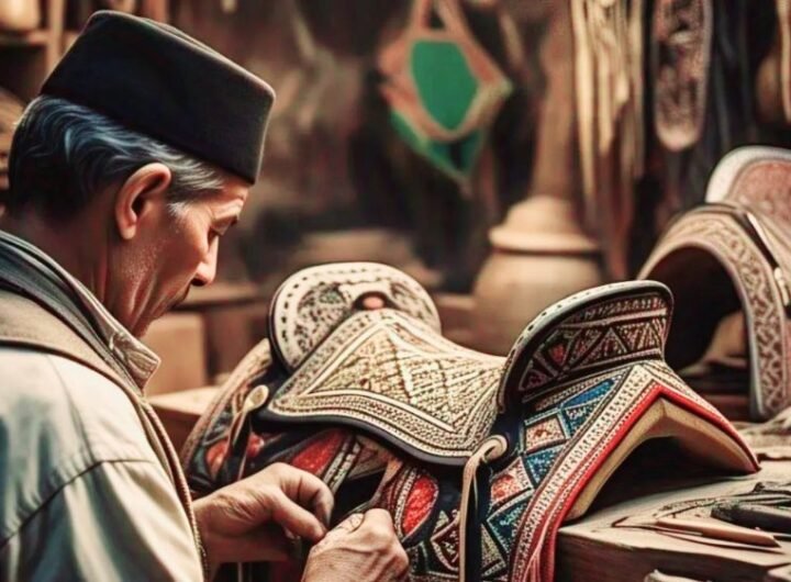moroccan horse saddle making