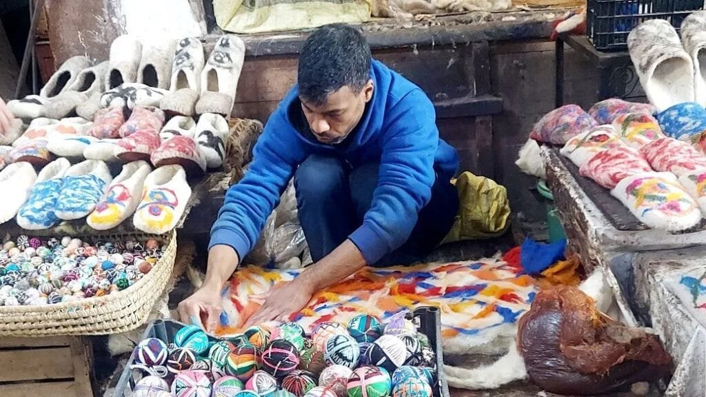 Mohamed Masrour: The Artisan Who Won’t Let Moroccan Wool Felt Craft Die Moroccan Wool Felt Craft artisan