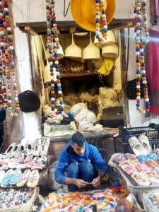 Mohamed Masrour: The Artisan Who Won’t Let Moroccan Wool Felt Craft Die Moroccan Wool Felt Craft workshop
